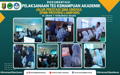 Pelaksanaan Tes Kemampuan Akademik Jalur Prestasi SMA Unggul SPMB Provinsi Lampung Berjalan Lancar di SMA Negeri 1 Terbanggi Besar